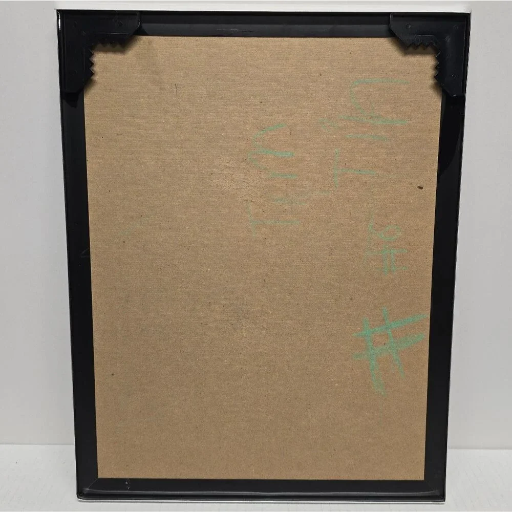 Disney Mickey Mouse Animator At Work Framed Foil Picture Art Vintage